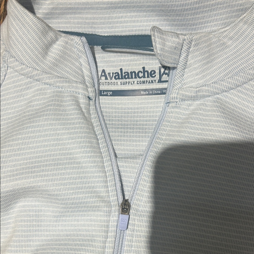 Avalanche Light Blue Quarter-Zip Top Super Soft - Picture 7 of 7
